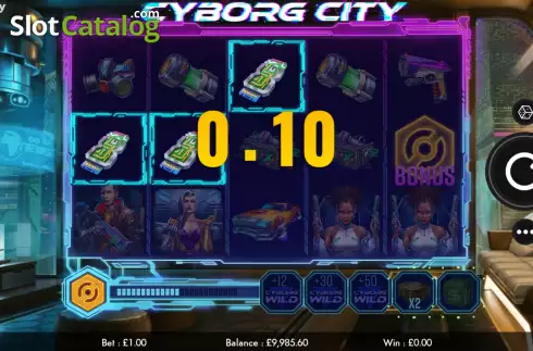 Скрин3. Cyborg City слот