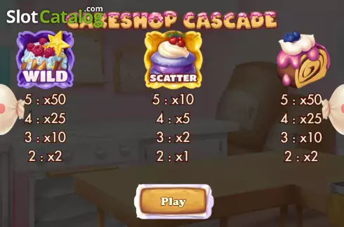 Скрин6. Cakeshop Cascade слот