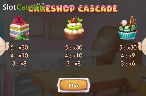 Скрин7. Cakeshop Cascade слот