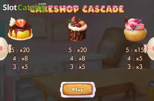 Скрин9. Cakeshop Cascade слот