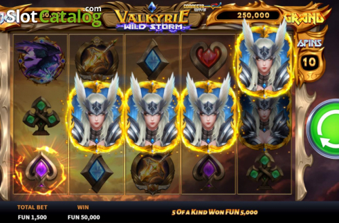 Скрин9. Valkyrie Wild Storm слот