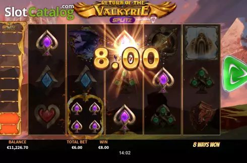 Скрин6. Return of the Valkyrie Splitz слот
