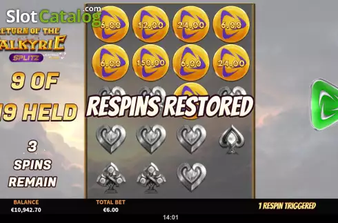 Скрин9. Return of the Valkyrie Splitz слот