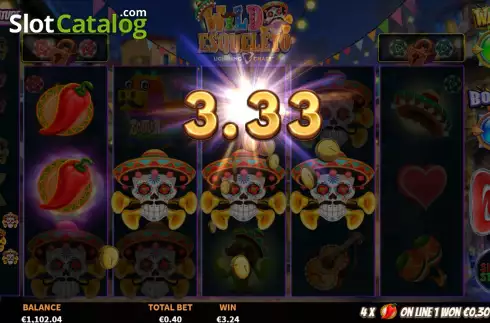 Скрин5. Wild Esqueleto Lightning Chase слот
