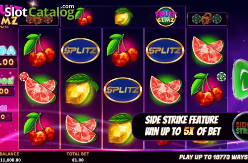 Скрин3. Fruit Gemz Splitz слот