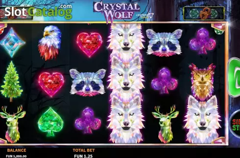Скрин3. Crystal Wolf Lightning Chase слот