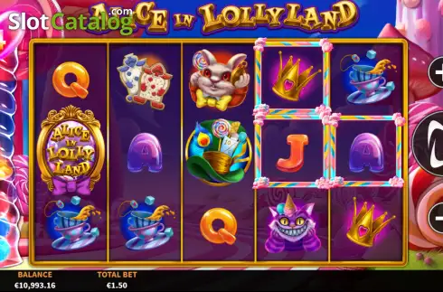 Скрин2. Alice in Lollyland слот