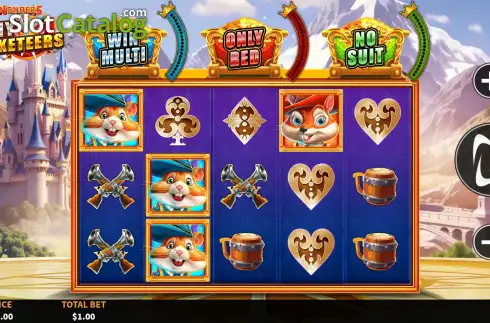 Скрин2. 3 Wonders Tiny Musketeers слот