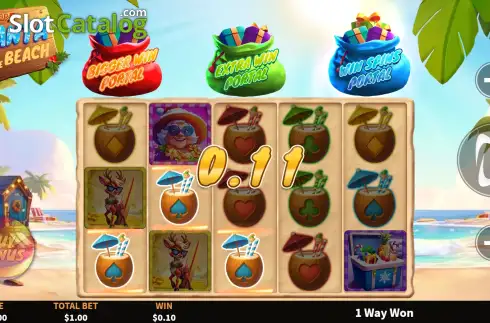 Скрин3. 3 Wonders Santa on the Beach слот