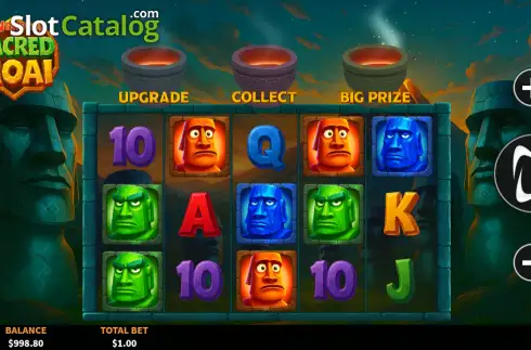 Скрин2. 3 Wonders Sacred Moai слот