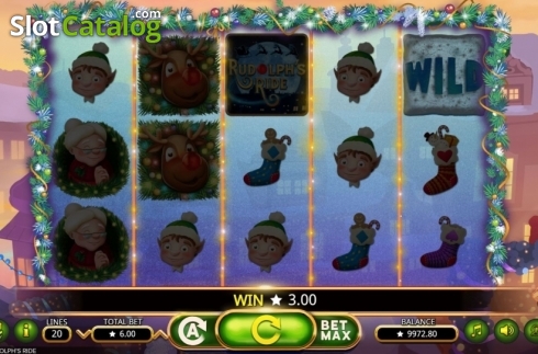 Скрин3. Rudolphs Ride (Booming Games) слот