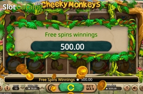 Скрин8. Cheeky Monkeys слот