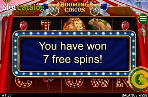 Скрин5. Booming Circus слот