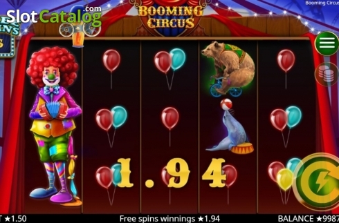 Скрин6. Booming Circus слот