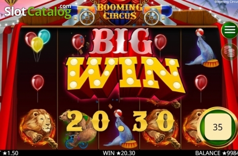 Скрин4. Booming Circus слот