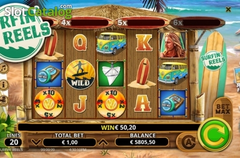 Скрин2. Surfin' Reels слот