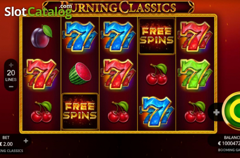 Скрин2. Burning Classics слот