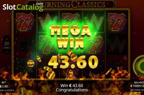 Скрин5. Burning Classics слот