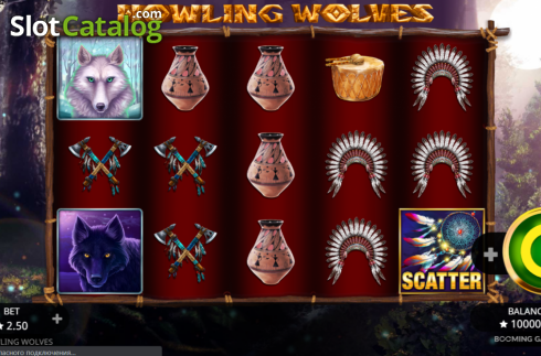 Скрин2. Howling Wolves слот