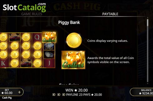 Скрин6. Cash Pig слот