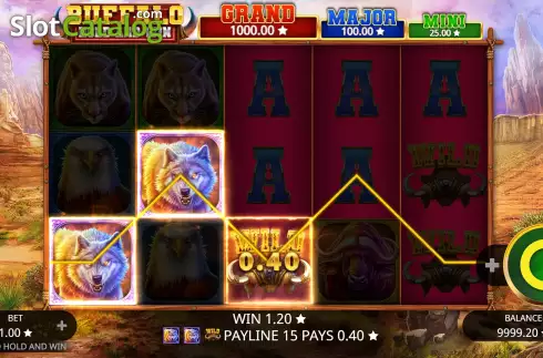 Скрин3. Buffalo Hold and Win слот