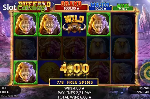 Скрин9. Buffalo Hold and Win слот
