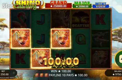 Скрин4. Rhino Hold and Win слот