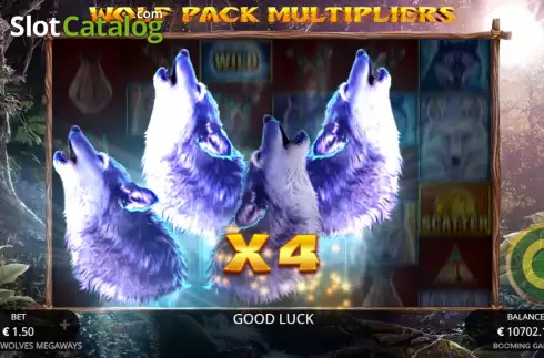 Скрин5. Howling Wolves Megaways слот