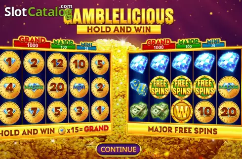 Скрин2. Gamblelicious Hold and Win слот