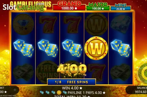 Скрин9. Gamblelicious Hold and Win слот