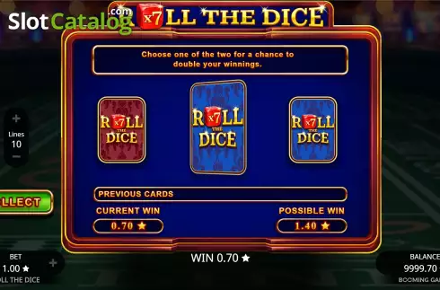 Скрин5. Roll the Dice (Booming Games) слот