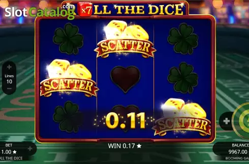 Скрин7. Roll the Dice (Booming Games) слот