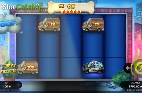 Скрин9. Dog Heist Shift 'N' Win слот