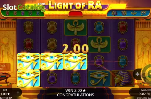 Скрин4. Light of Ra слот