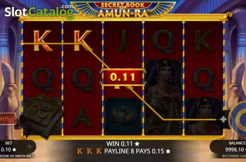 Скрин3. Secret Book of Amun Ra слот