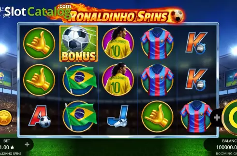 Скрин3. Ronaldinho Spins слот