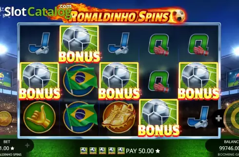 Скрин6. Ronaldinho Spins слот