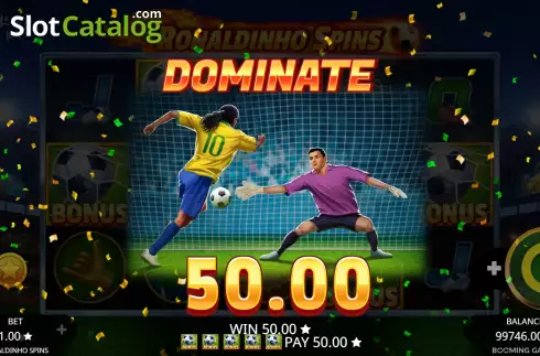 Скрин7. Ronaldinho Spins слот