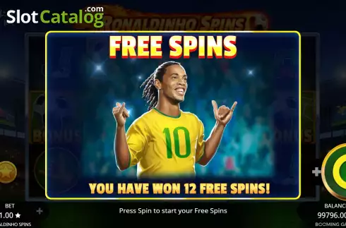 Скрин8. Ronaldinho Spins слот