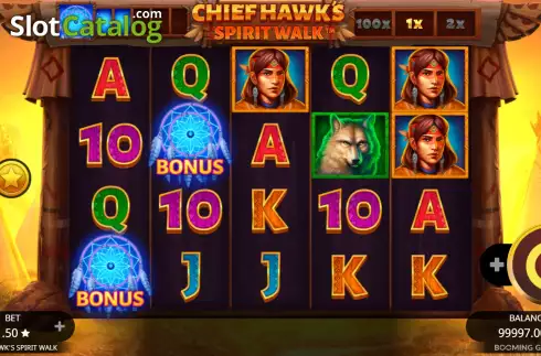 Скрин2. Chief Hawk's Spirit Walk слот