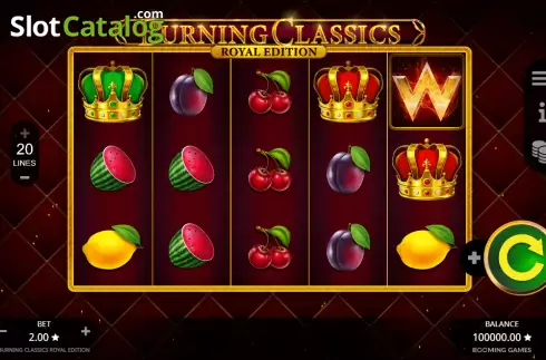 Скрин2. Burning Classics Royal Edition слот