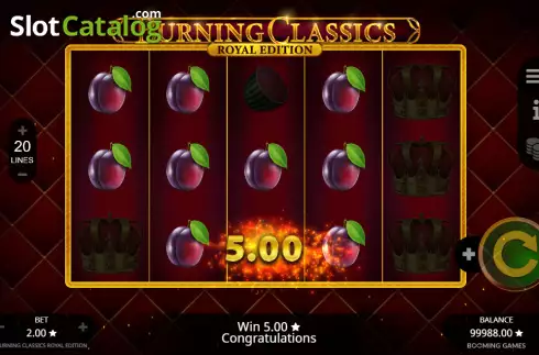 Скрин3. Burning Classics Royal Edition слот