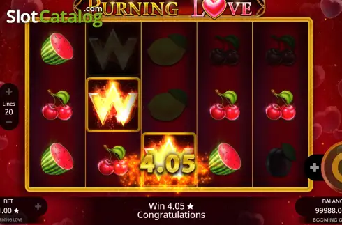 Скрин3. Burning Love слот