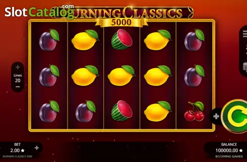 Скрин2. Burning Classics 5000 слот