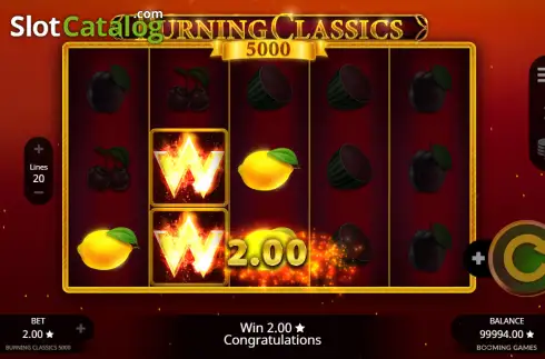 Скрин3. Burning Classics 5000 слот