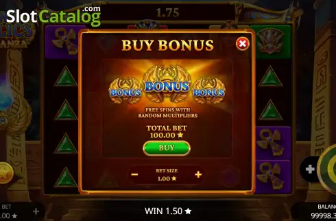 Скрин7. Ra´s Relics Bonanza слот