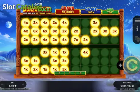 Скрин3. Bonza Bucks Hold and Win Extreme 10,000 слот
