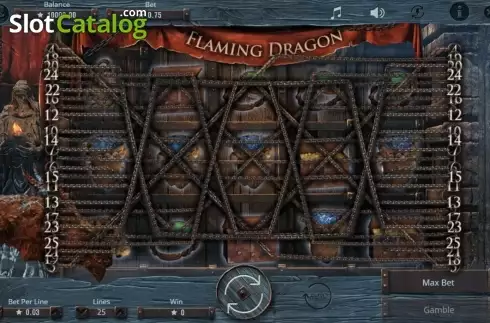 Скрин3. Flaming Dragon слот