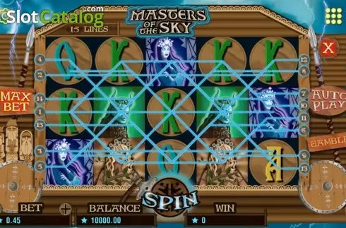 Скрин3. Masters of the sky слот