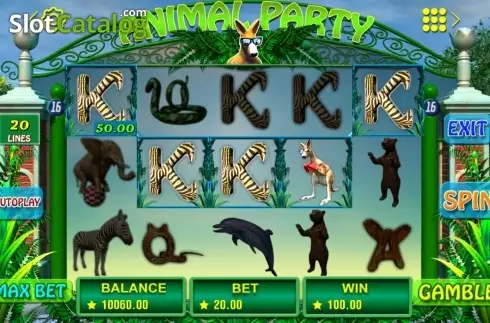 Скрин5. Animal Party слот